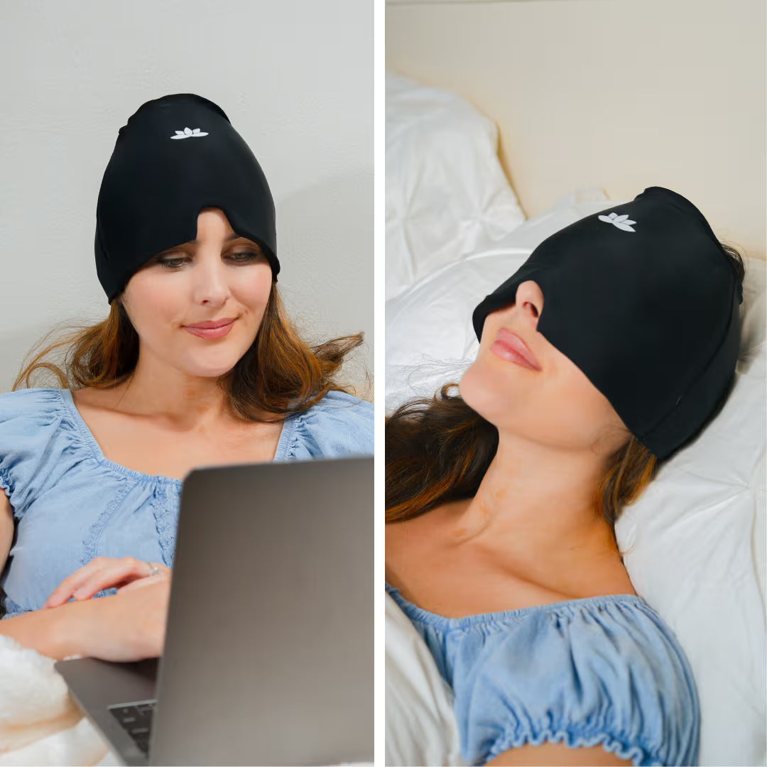 GORRO TERAPÉUTICO PARA ALIVIO DEL DOLOR DE CABEZA Y OJOS