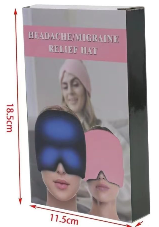 GORRO TERAPÉUTICO PARA ALIVIO DEL DOLOR DE CABEZA Y OJOS