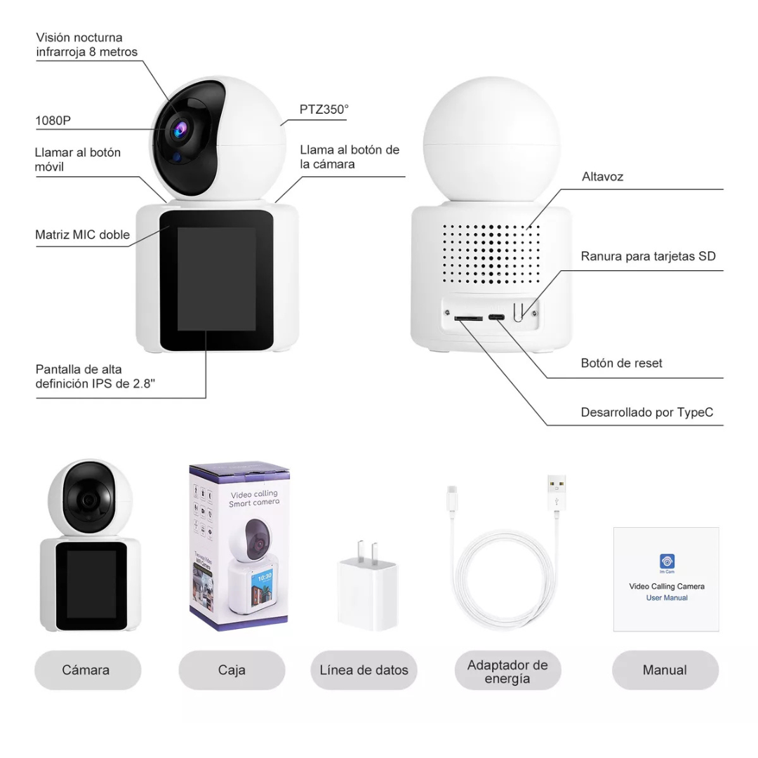 Camara Seguridad Video-llamadas Ip Wifi