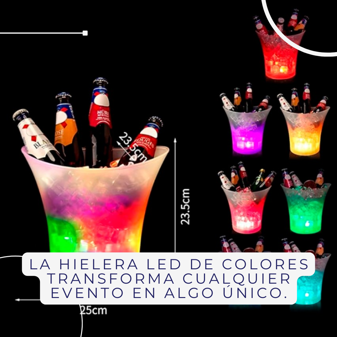 Hielera Led De Colores