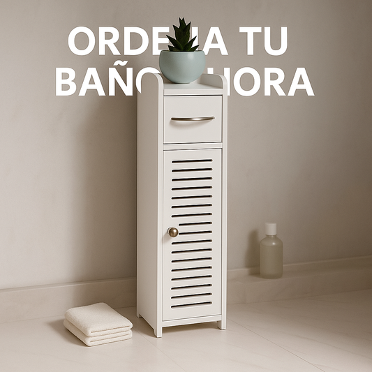 Organizador de baño para confort color blanco