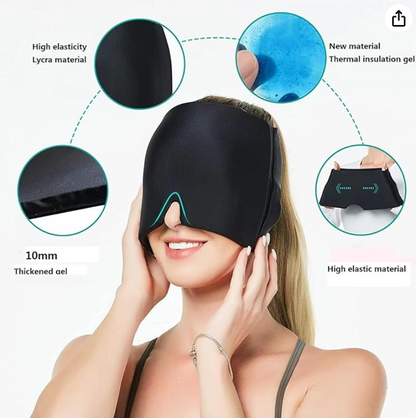 GORRO TERAPÉUTICO PARA ALIVIO DEL DOLOR DE CABEZA Y OJOS