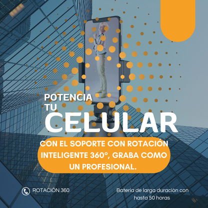 Soporte Telefono Gira 360° Robot Camera
