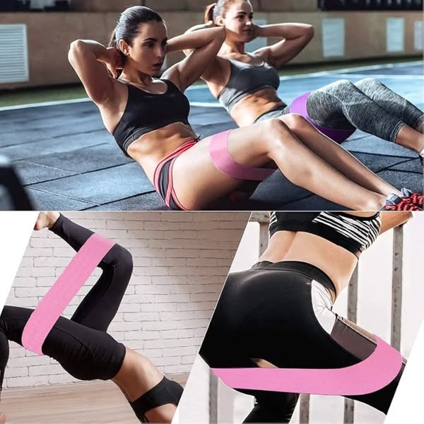 Set de 3 Bandas Elásticas de Fitness en casa