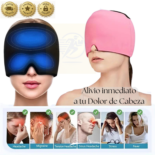 GORRO TERAPÉUTICO PARA ALIVIO DEL DOLOR DE CABEZA Y OJOS
